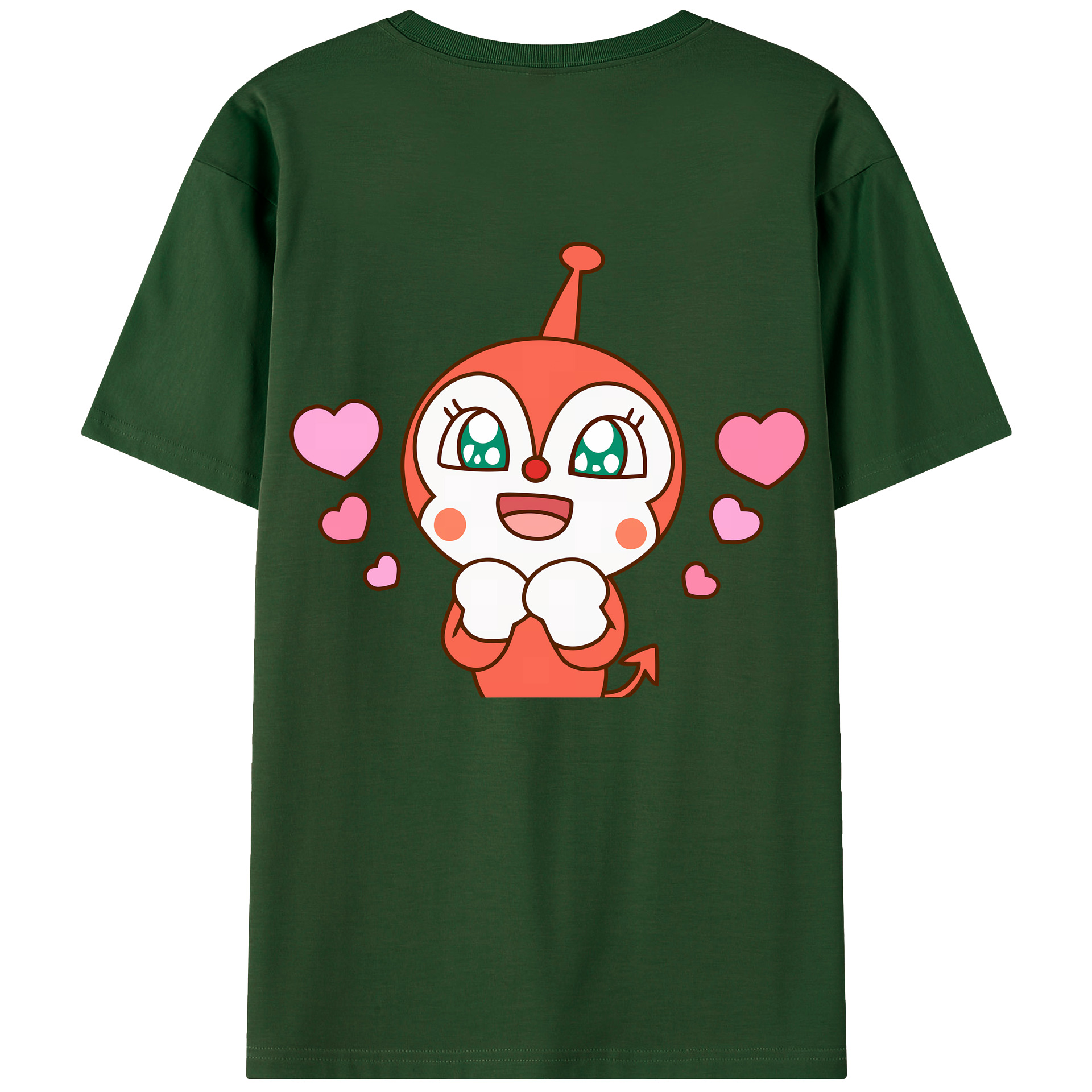 （画像用） アンパンマン Anpanman 綿100％半袖Tシャツ（背面プリント）